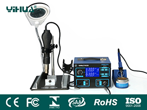 Aoyue 2986 Kit Station De Reprise D'air Chaud 500 W Avec 2 Mains